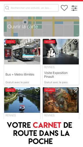 Android application Rennes Citypass screenshort