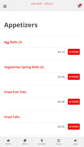 Asia Wok Allston Online Order Screen 2