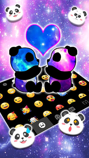 Galaxy Panda Love Theme Screen 3