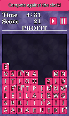 WordTris - Word spelling game - Screenshot 3