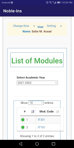Noble Technical Institute Screen 2