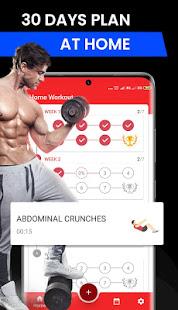 Home Workout - No Equipment - 30 Days Fitness Plan(圖1)-速報App