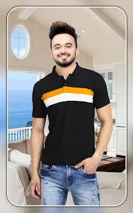 Men T shirt photo suit editor