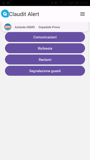 Android application clauditAlert screenshort