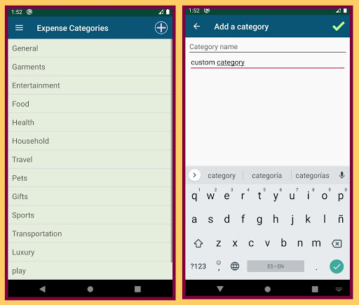 Expense Manager Screen 2