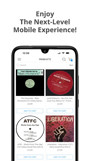 Android application Recycle Vinyl screenshort