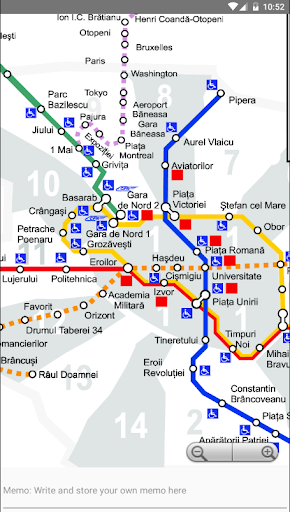 Bucharest Metro Bus Tour Map Screen 2