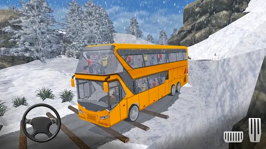 Offroad Snow Hill Bus Driving