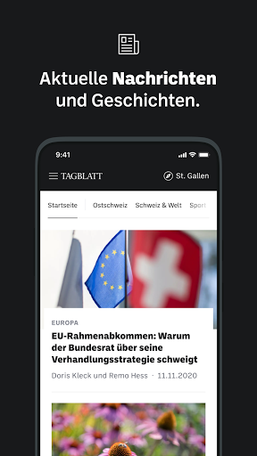 Android application St. Galler Tagblatt News screenshort