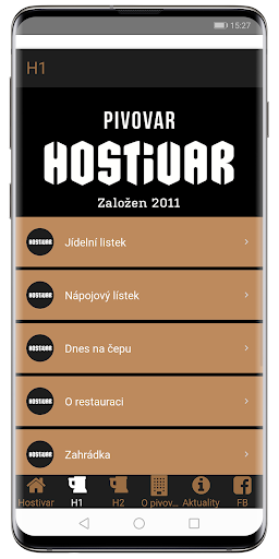 Pivovar Hostivar Screen 2