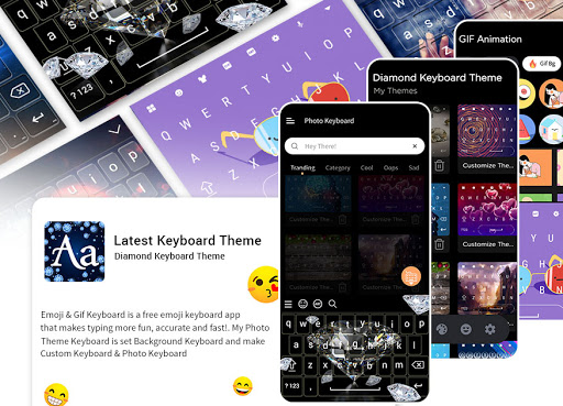 Diamond Keyboard Theme Screen 2