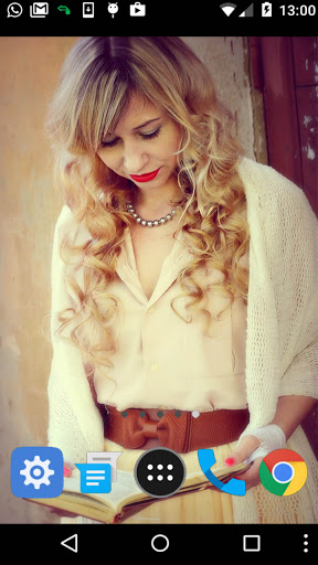retro girl live wallpaper Screen 2