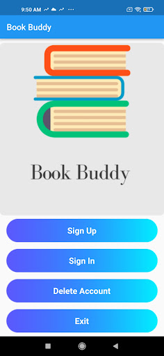 Android application Book Buddy screenshort