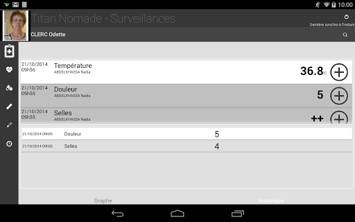 Android application Titan Nomade screenshort