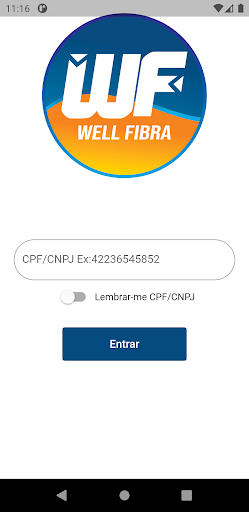 Android application Well Fibra screenshort