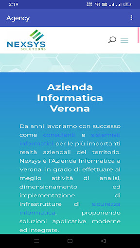 Android application NexSys Solutions screenshort
