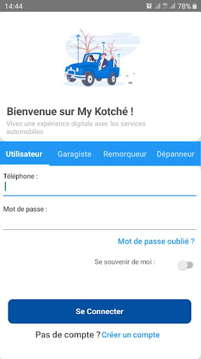 Android application My Kotché screenshort