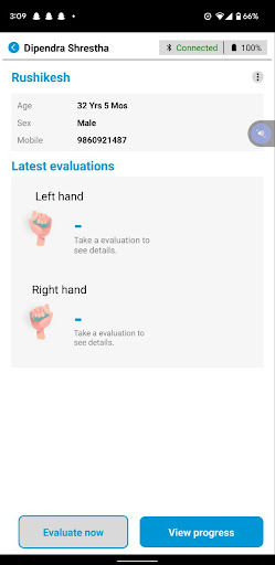 MSAT (Muscle Strength Tool) Screen 3