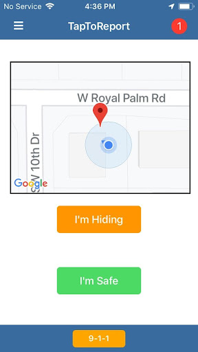 TapToReport Screen 2