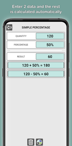 Percentage calculator discount Screen 2