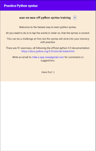 practice python syntax