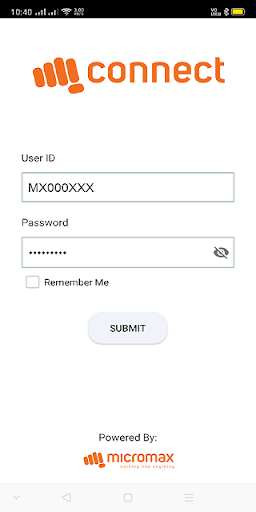 Android application Mconnect screenshort