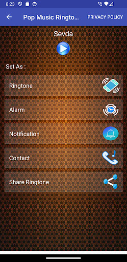 Pop Music Ringtone Screen 2