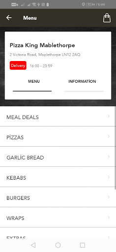 Pizza King Mablethorpe Screen 2
