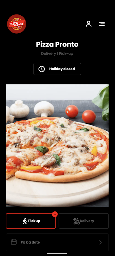 Android application Pizza Pronto Hatfield screenshort