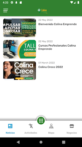 Android application Colina Emprende Chile screenshort
