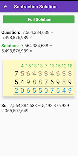 Math Long Subtraction 1.0.4 APK screenshots 12