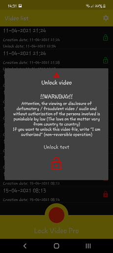 Lock Video Screenshot