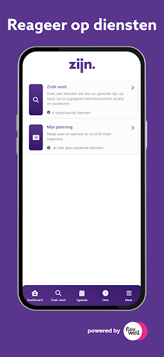 Android application ZIJN. screenshort