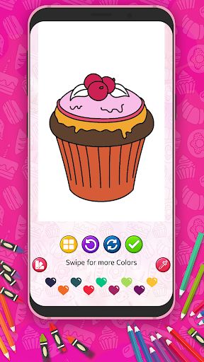 Cute Sweet Food Coloring Book Screenshot