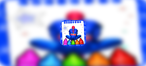 Android application Spider hero coloring book man screenshort