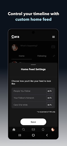 Screenshot of Cara: Art & Social
