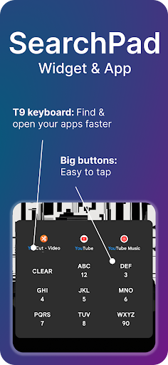 Android application SearchPad screenshort