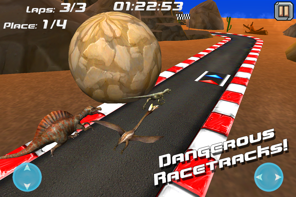 Android application Jurassic Racer Dinosaur Racing screenshort