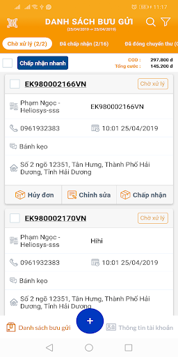 Bưu cục di động VNPost Screen 2