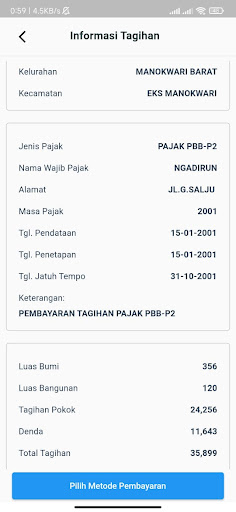 Noken Payment Manokwari Screen 3