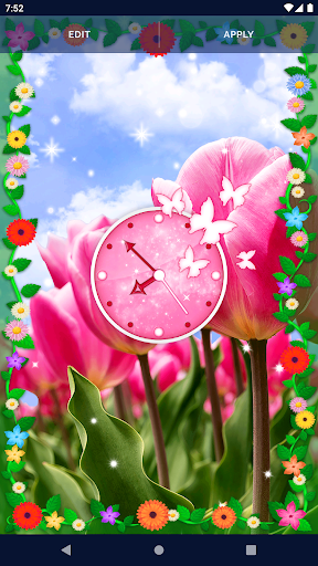 Flowers Live Wallpaper Screen 3