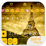 Cover Image of Unduh Golden Paris Emoji Keyboard 1.1.7 APK