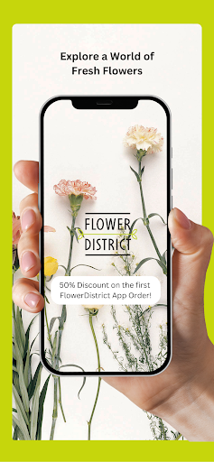 Android application Flower District screenshort