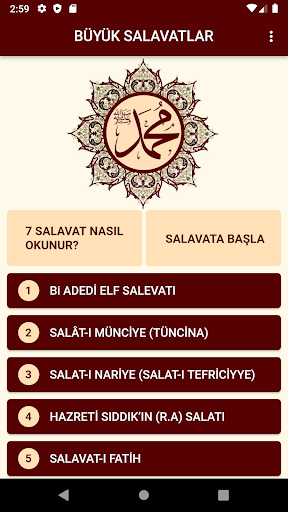 Android application Salavatı Şerifeler (7 Salavat) screenshort