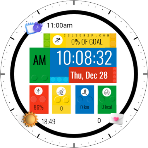 Colourful Blocks Watch Face