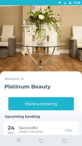 Android application Platinum Beauty screenshort