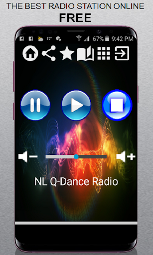 Android application NL Q-Dance Radio App Radio Gra screenshort