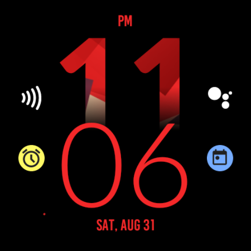 Active Red Fit Watch Face screenshot 5