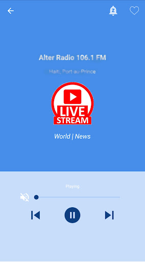 Android application Haiti Live Streams screenshort