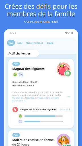 Aperçu de l'application